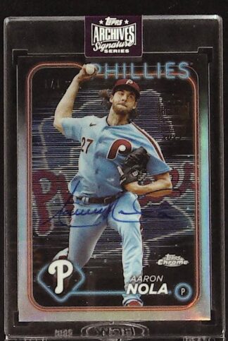 2025 Topps Archives Signature (2024 Topps Chrome  #262 ) Aaron Nola  autographs 1/1