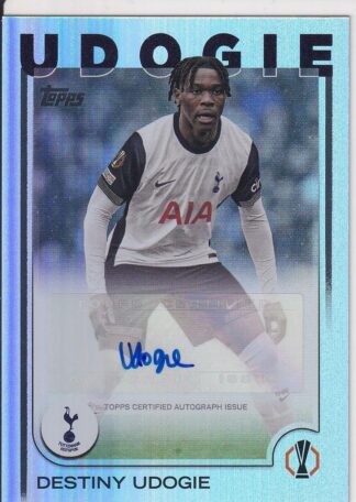 2025 topps competitions destiny udogie auto #a-du