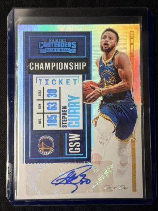 2020-21 panini contenders stephen curry auto 1/1