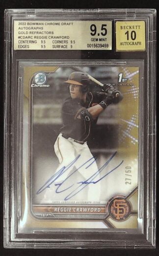 2022 Bowman Chrome reggie Crawford auto 27/50