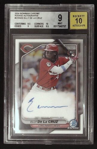 2024 bowman chrome elly de la cruz auto bgs 9