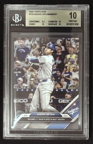 2024 topps now #722 shohei ohtani bgs 10