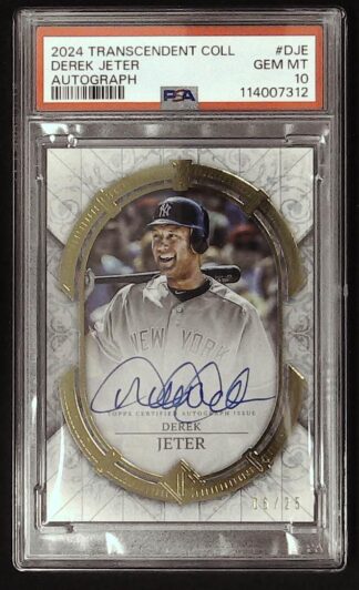 2024 transcendent derek jeter auto psa 10