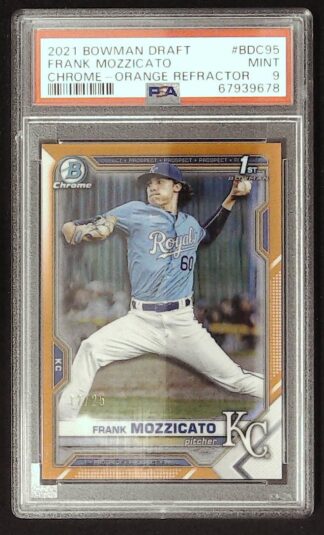 2021 bowman draft frank mozzicato orange ref psa 9