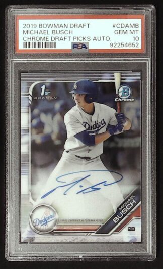 2019 bowman draft michael busch auto