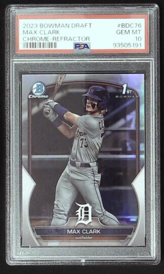 2023 bowman draft max clark ref psa10